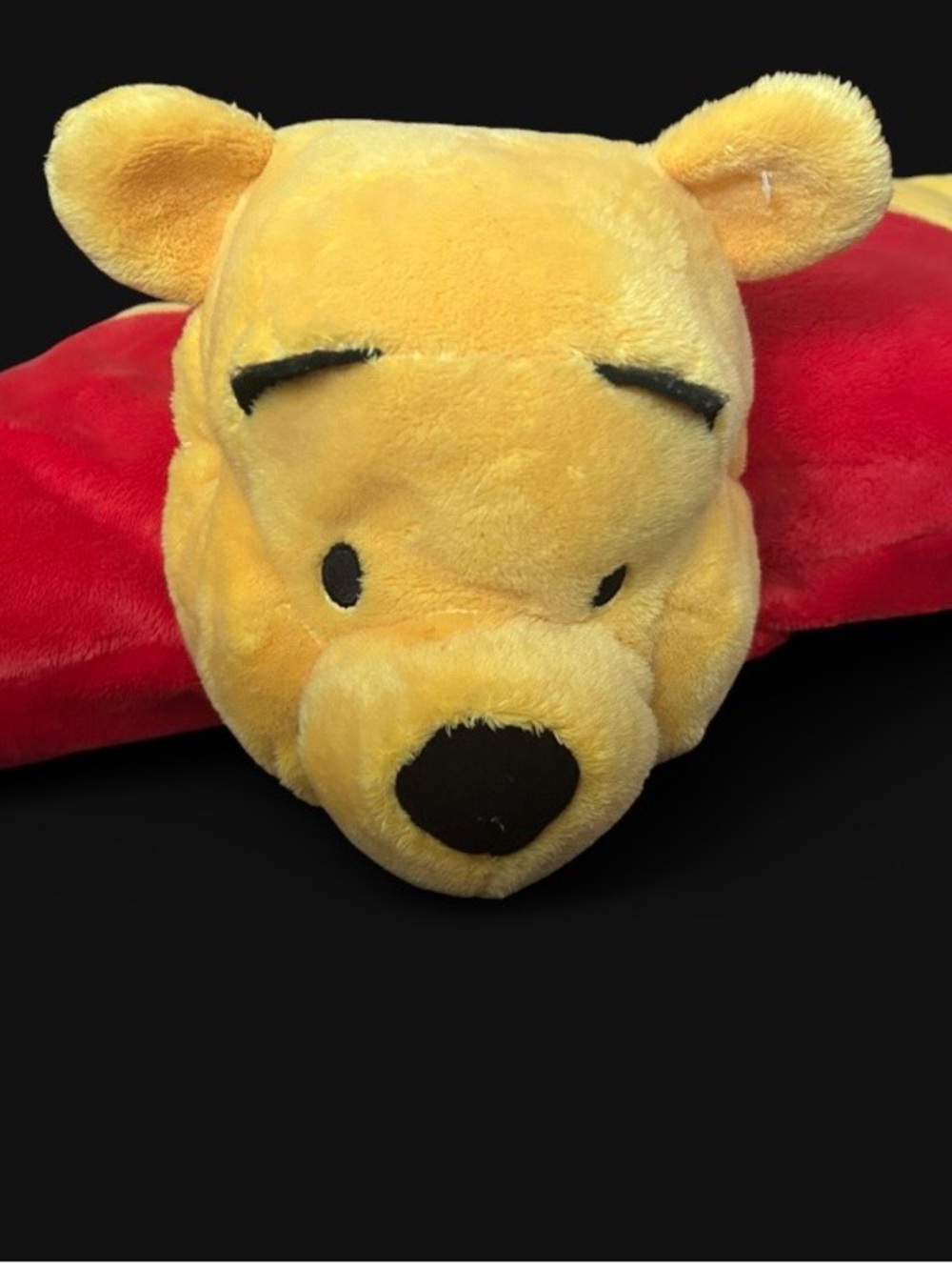 Disney Yellow Winnie the Pooh Plush Head Pillow